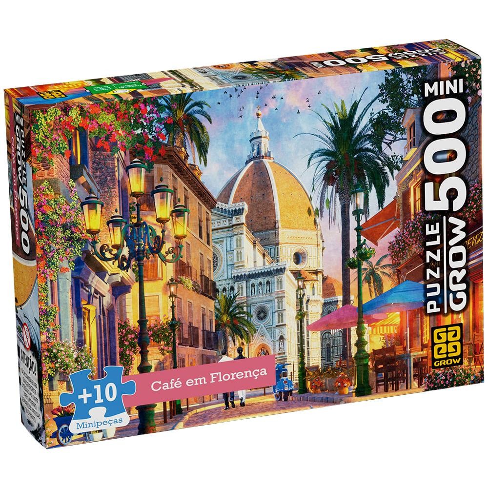 Mini Quebra-cabeça 500 peças Café em Florença Mini Puzzle 500 peças Café em Florença em Oferta na Shopee
