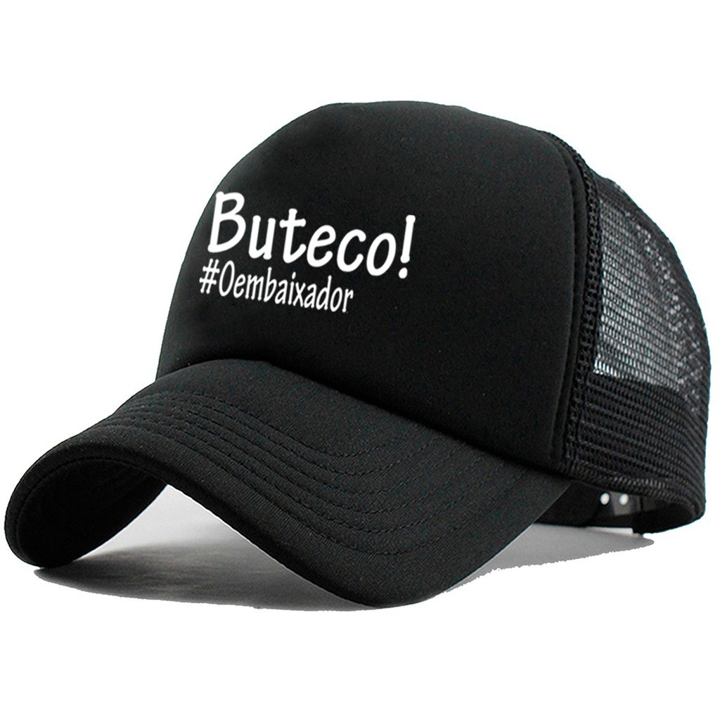 Boné Aba Curva Buteco! #Oembaixador Feminino e Masculino Snapback Trucker Ramalho Boots Qualidade Acima de Tudo