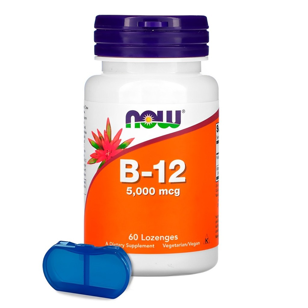 Vitamina B12 + Ácido Fólico Now Foods 60Past + Porta Cápsulas em Oferta na Shopee