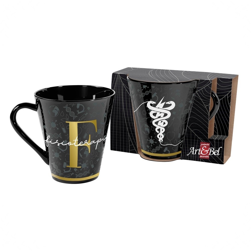 Caneca Xicara De Porcelana 290ml Fisioterapia