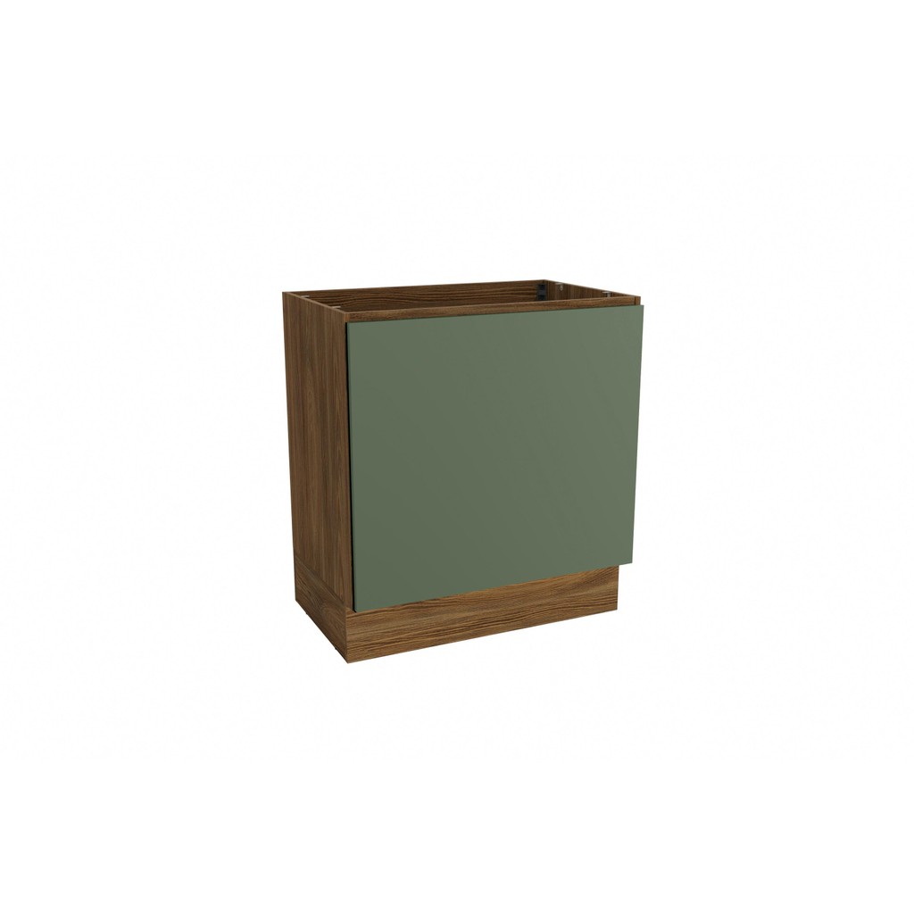 Balcão Para Forno de Embutir Celeste Kappesberg 100% MDF Nogueira/Verde 80cm em Oferta na Shopee