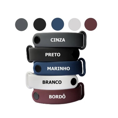 Kit 5 pulseira fivelas para relógio mi band 3 / 4 / 5 / 6 / 7 / 8 [SELECIONE A COR - ENVIO IMEDIATO]