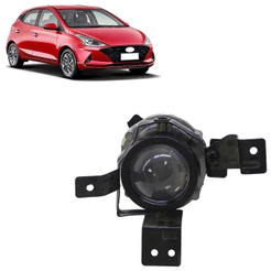 Farol Milha Auxiliar Hb20 2020 2021 2022 Lente Lisa em Vidro Com Projetor