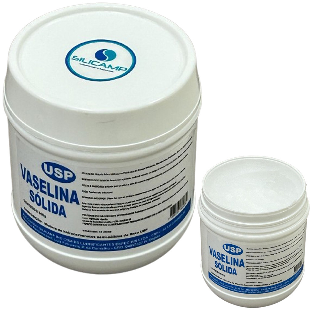 Vaselina Solida Farmacêutica Usp Pura Sem Cheiro Branca 500g em Oferta na Shopee