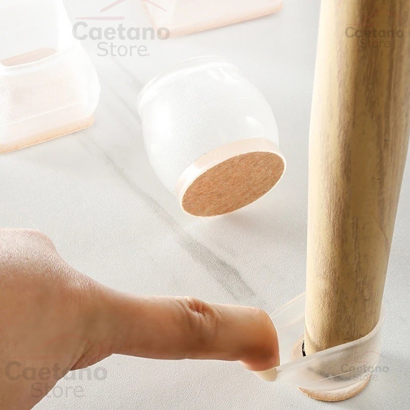 Ki 12 Pezinho De Proteção Pé Cadeira Feltro 2cm A 3,2cm