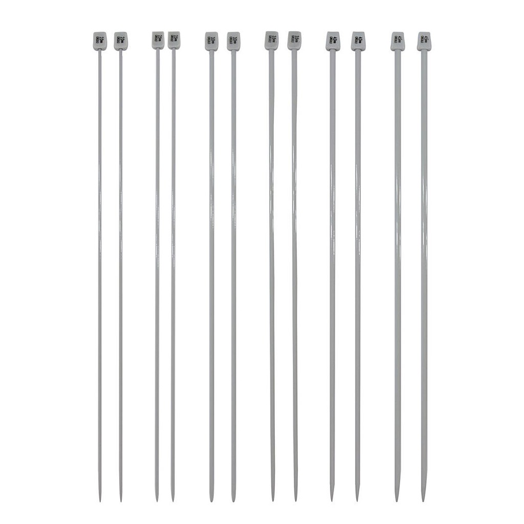 Agulha de Trico de Aluminio Circulo - 35cm (par) - 2 a 4,5mm em Oferta na Shopee