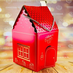 15 CAIXA PANETONE CASA - NATAL CLASSICO ID5160 (NATAL IDEIA 2025) (CHOCO)