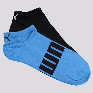 Kit Meia Puma Sapatilha 2 Pares Azul e Preta em Oferta na Shopee