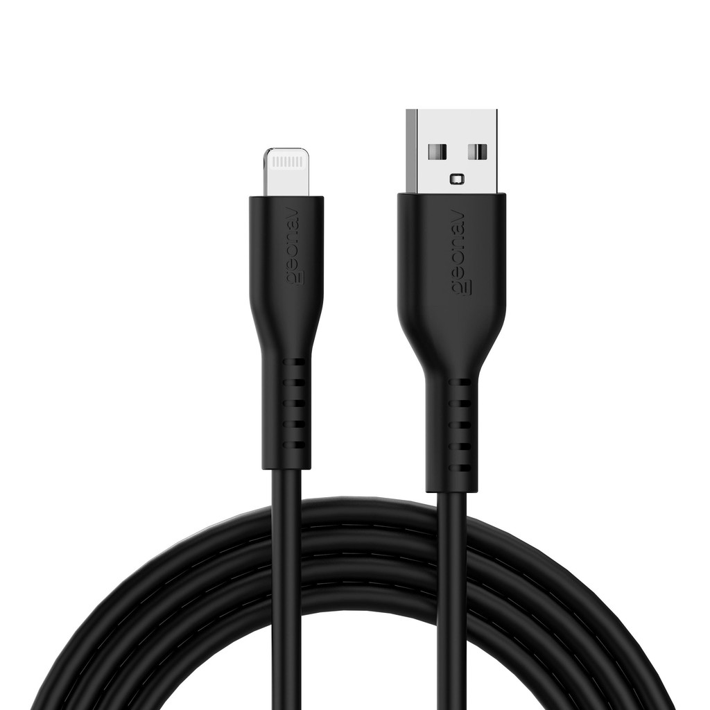 Cabo em Silicone Flexível USB-A e Lightning 10W 1,5m Geonav - Mobile & Gadgets