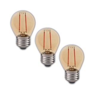 Kit 3 Lâmpada Led Casa Retro G45 Bolinha 2W Ambar 2200K E27 Avant em Oferta na Shopee