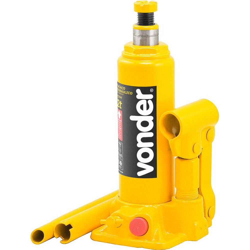 Macaco hidráulico garrafa 2 toneladas 1 estágio - Vonder em Oferta na Shopee