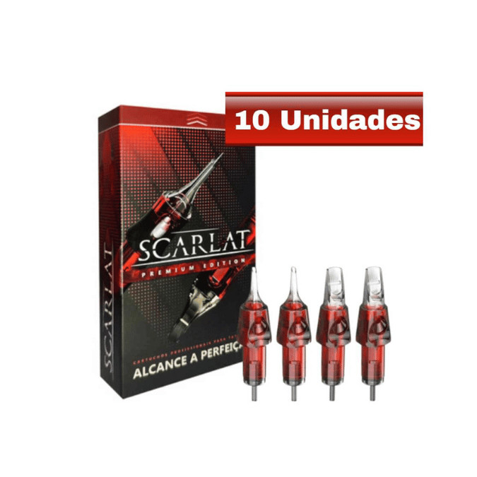 Cartucho Scarlat Premium para Tatuagem Tattoo - 10 Unidades