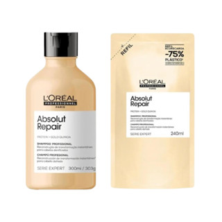 Kit Shampoo Gold Quinoa 300ml + Refil 240ml em Oferta na Shopee