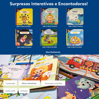 Livros Abas Deslizantes Cartonado em Oferta na Shopee