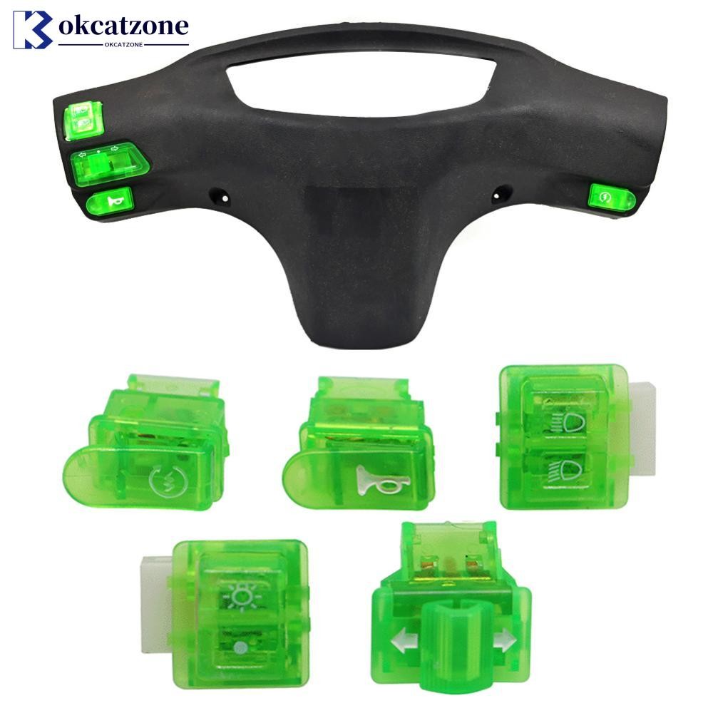 OKCATZONE 5 Pçs Sinal De Volta Da Motocicleta Farol Chifre Dimmer Interruptor Botão Partida Para GY6 50cc 125cc 150cc Ciclomotor Scooter H1V8