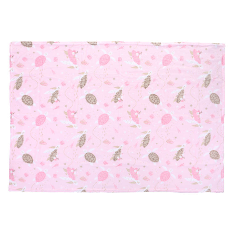 Cobertor Microfibra Infantil Camesa Estampa Tartarugas