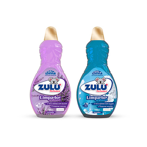 kit Limpador Zulu Perfumes Lavanda + Algodão 500 ml