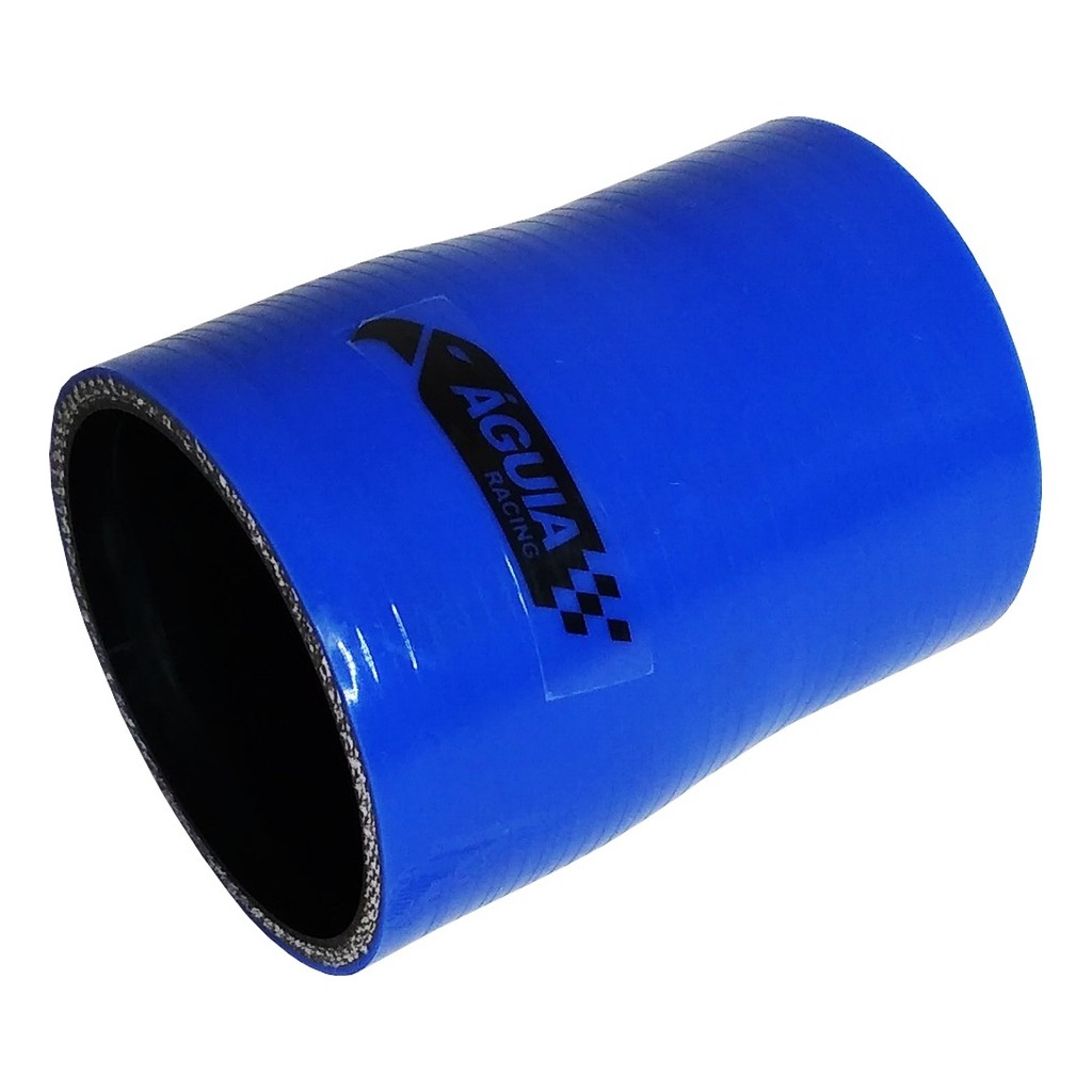 Mangote De Silicone Reto Redução Azul 2 1/2 X 2 1/4 X 100mm