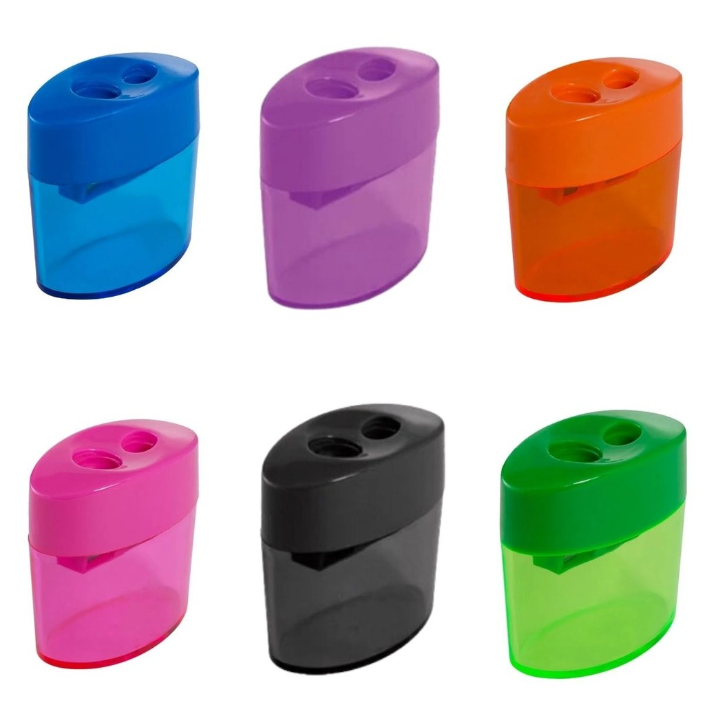 Apontador Duplo Oval Com Deposito Leo & Leo em Oferta na Shopee