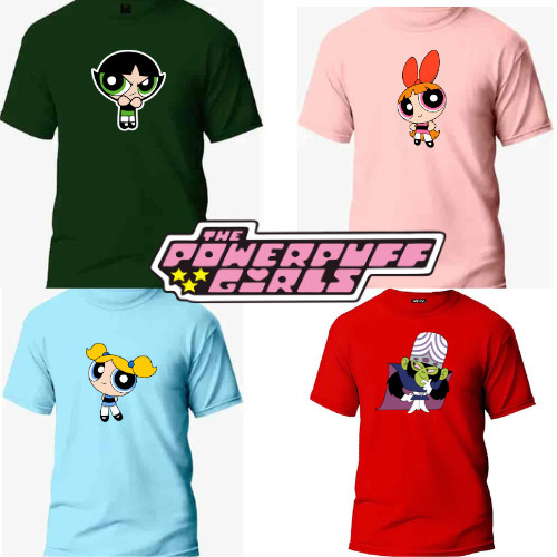 Camiseta Feminina Super Poderosas Docinho Lindinha Florzinha Macaco Louco envio imediato premium