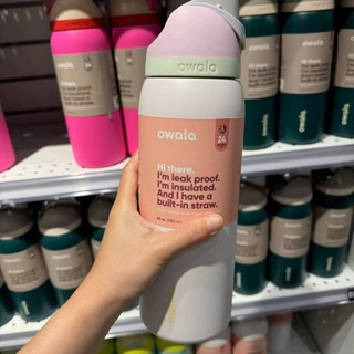 Transporte rápido novo estilo Owala copo térmico a vácuo de camada dupla garrafa esportiva em Oferta na Shopee