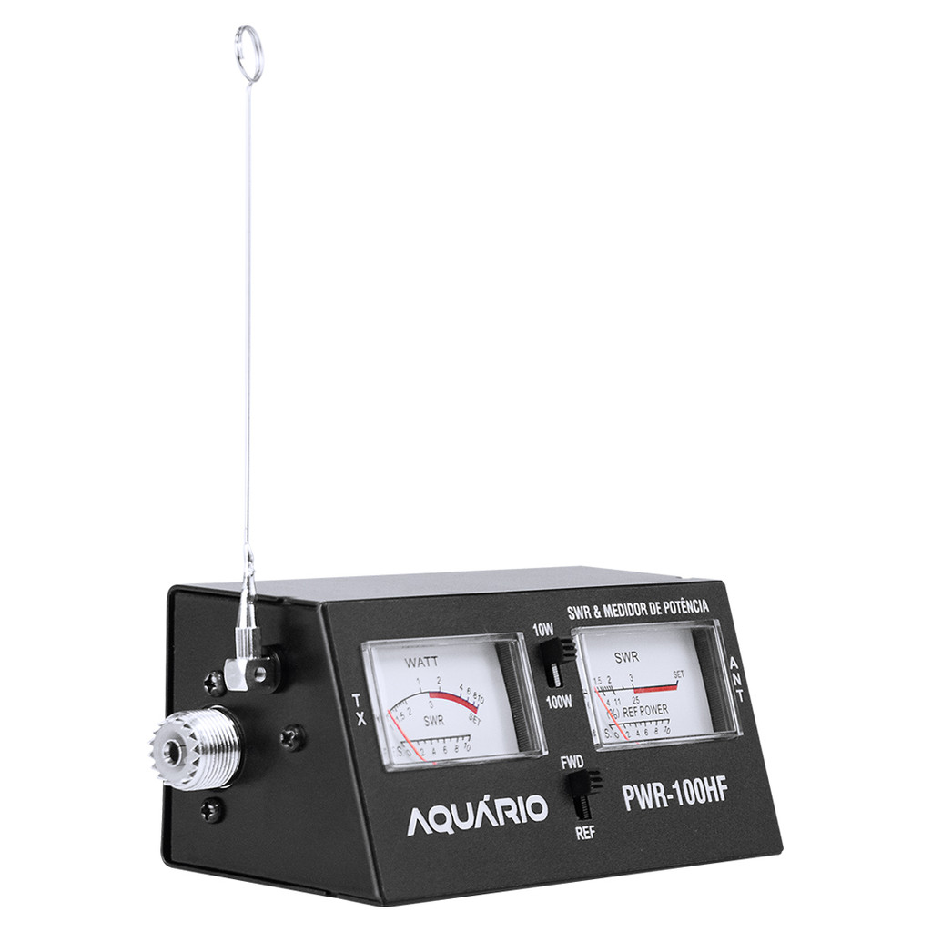 Wattimetro com Medidor de Onda Estacionaria Swr 24 a 32mhz Pwr-100hf
