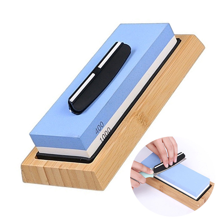 Kit Pedra Afiar Amolar Dupla Face Granulação 400 1000 Faca iBoa Presentes em Oferta na Shopee