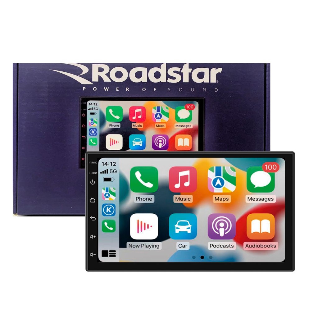 Central Multimídia Touch 7 Polegadas Android 12 Espelha Carplay Sem Fio Bluetooth USB RS-815BR PRIME em Oferta na Shopee