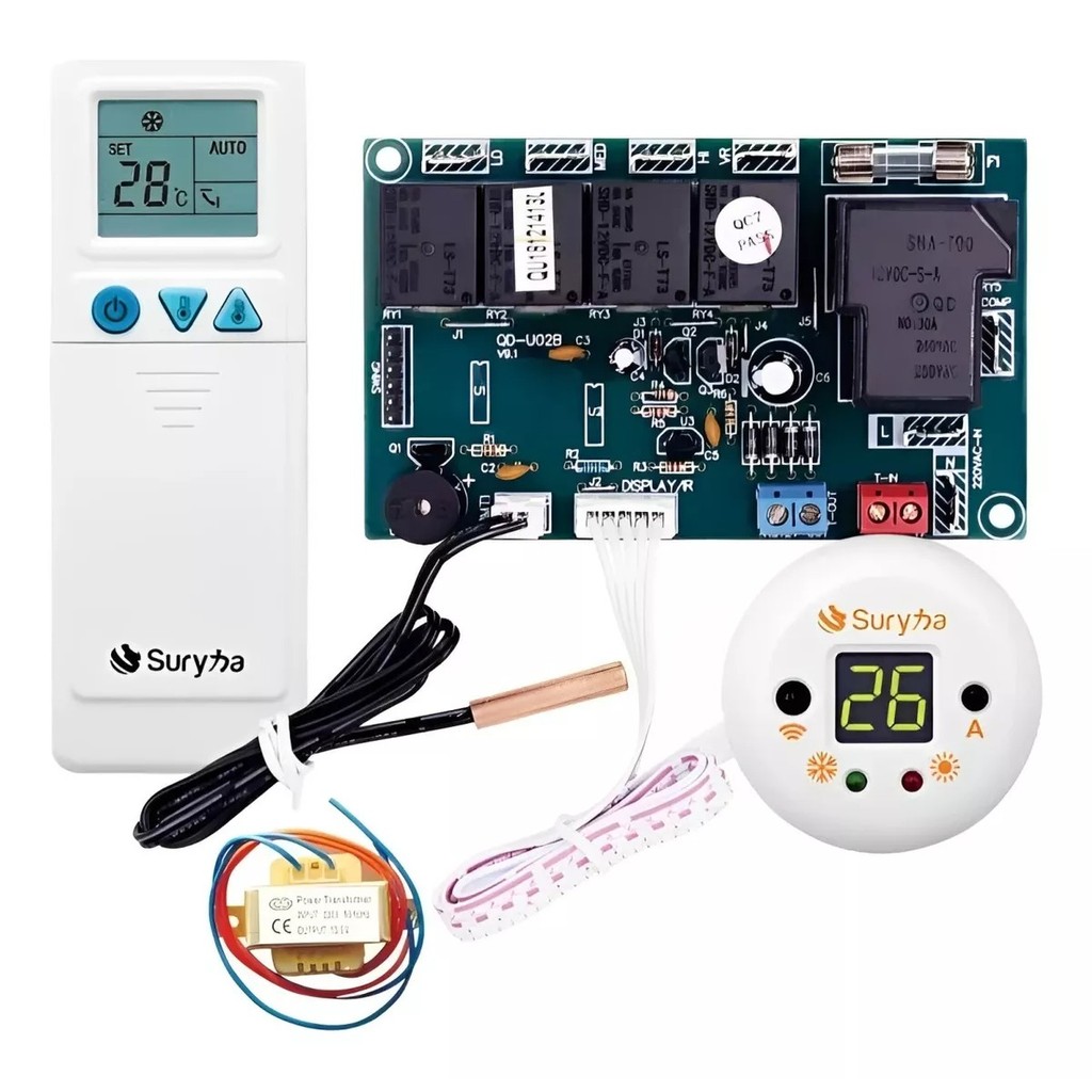 KIT PLACA UNIVERSAL COM VISOR PARA AR CONDICIONADO SPLIT 7.000 a 60.000 BTUs (220V) em Oferta na Shopee