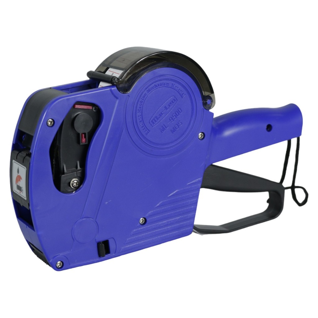 Etiquetadora 8 Dígitos 1 Linha ML-9500 Cor Azul Para Mercado Comércio Marca Mac Len