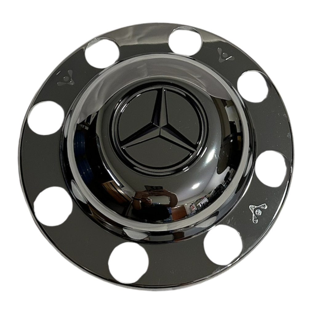 Sobre Tampa Cromada Cubo Traseiro MB Accelo Com Emblema em Oferta na Shopee