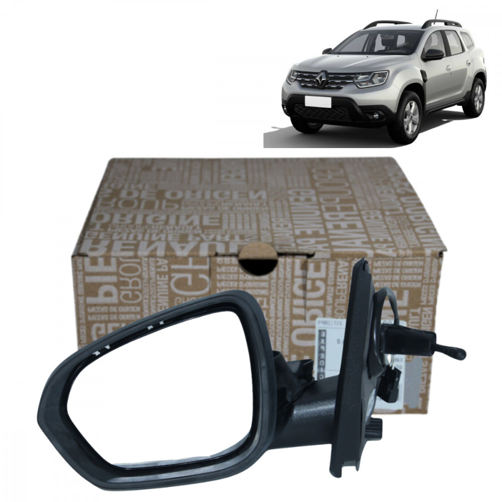 Retrovisor manual esquerdo Renault Duster 19 20 21 22 23 24 em Oferta na Shopee