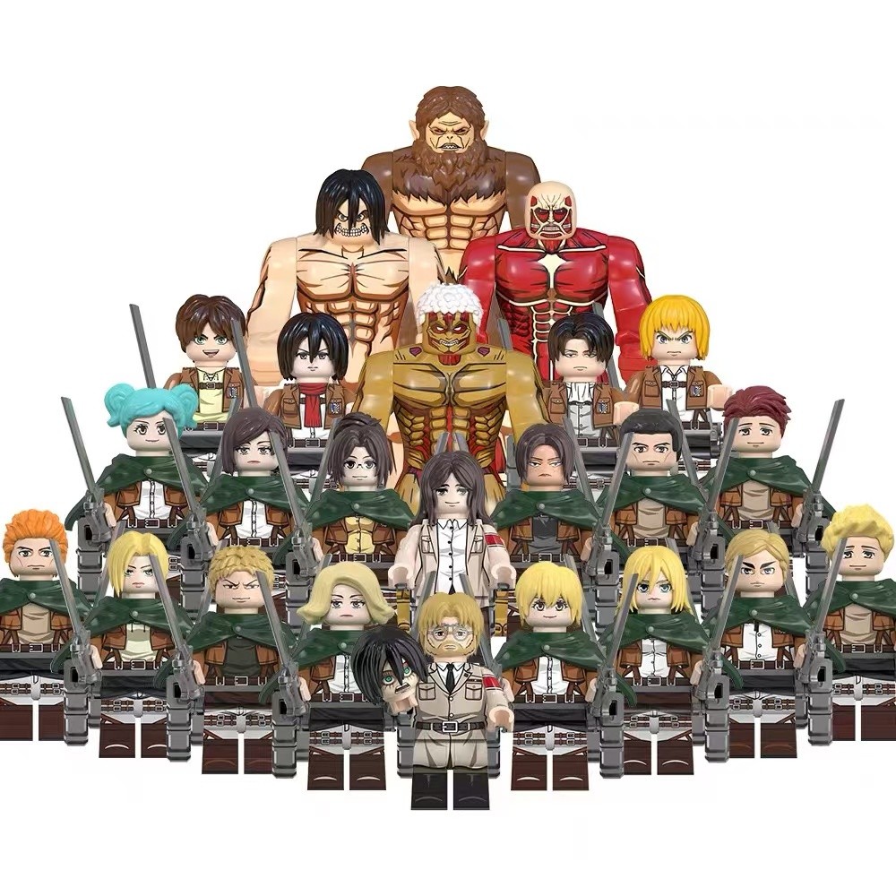 WM6148 Series Anime Action Figure Bloco De Construção Coleção Brinquedos Para Criança