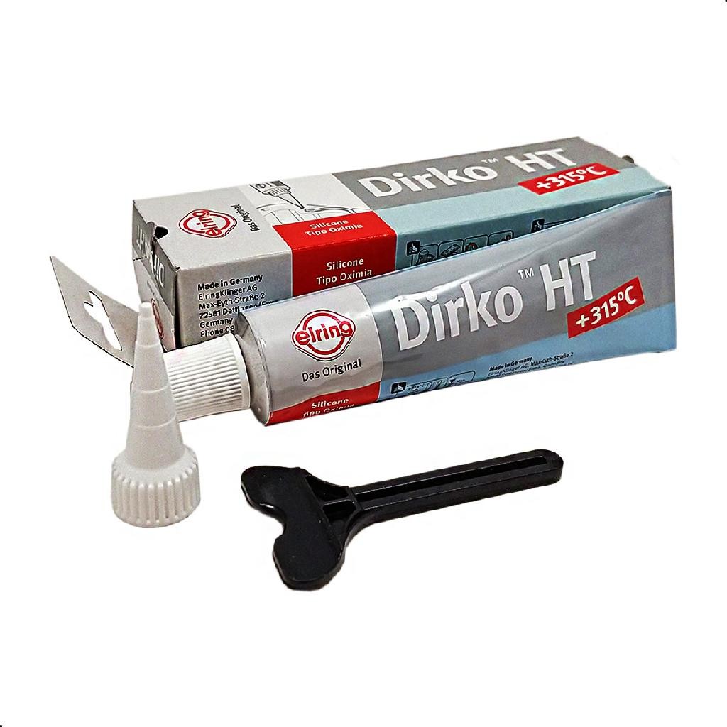 Cola Silicone Adesivo Cinza Junta Motor Alta Temperatura Dirko Elring 70ml em Oferta na Shopee
