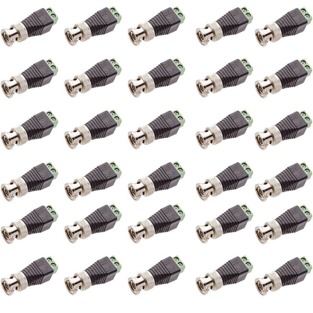 Oferta com 30 Conector Bnc Macho Com Borne Para Cftv DVR CAMERA