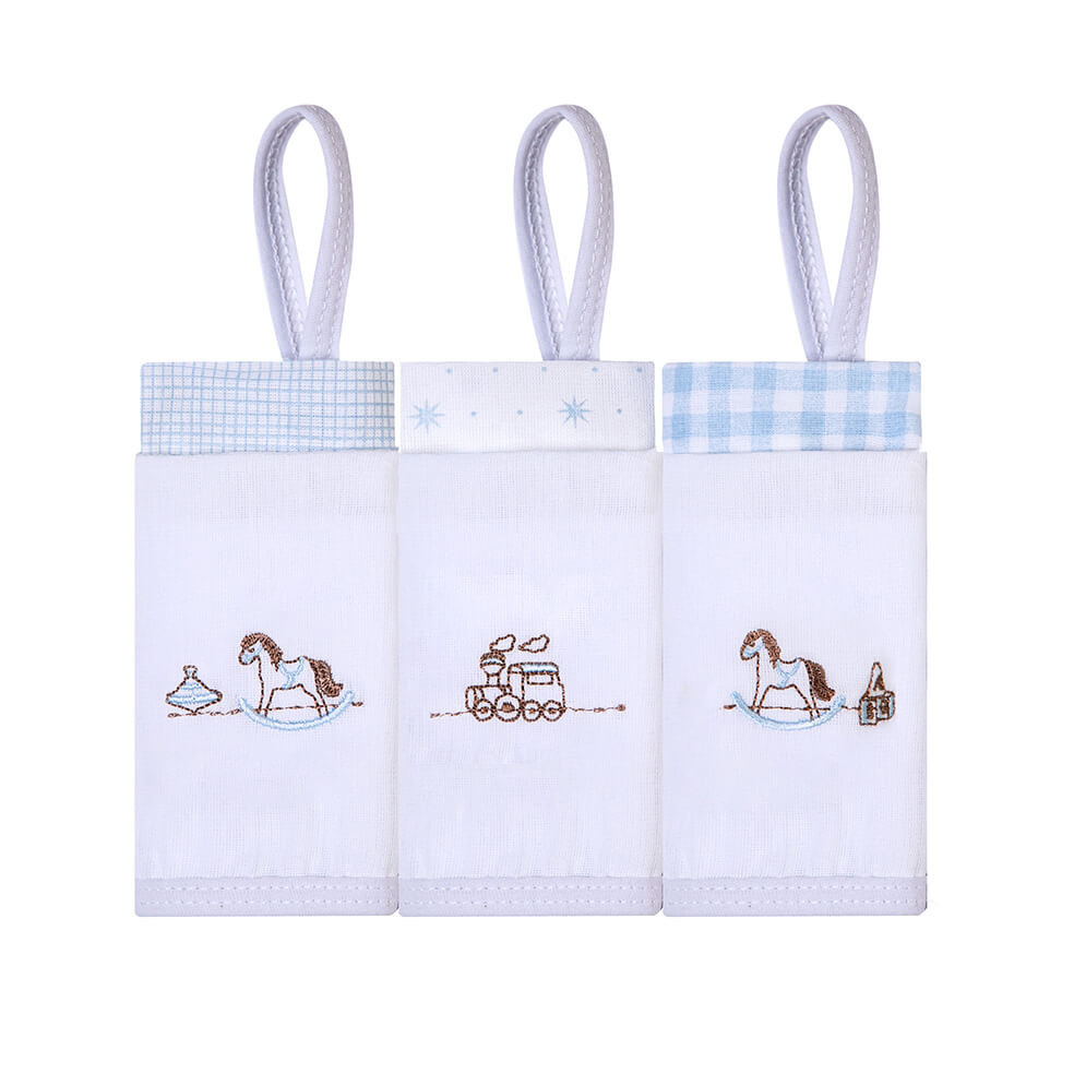 Kit Pano De Boca Bordados Papi Prendedor Cavalo - 3 Peças em Oferta na Shopee