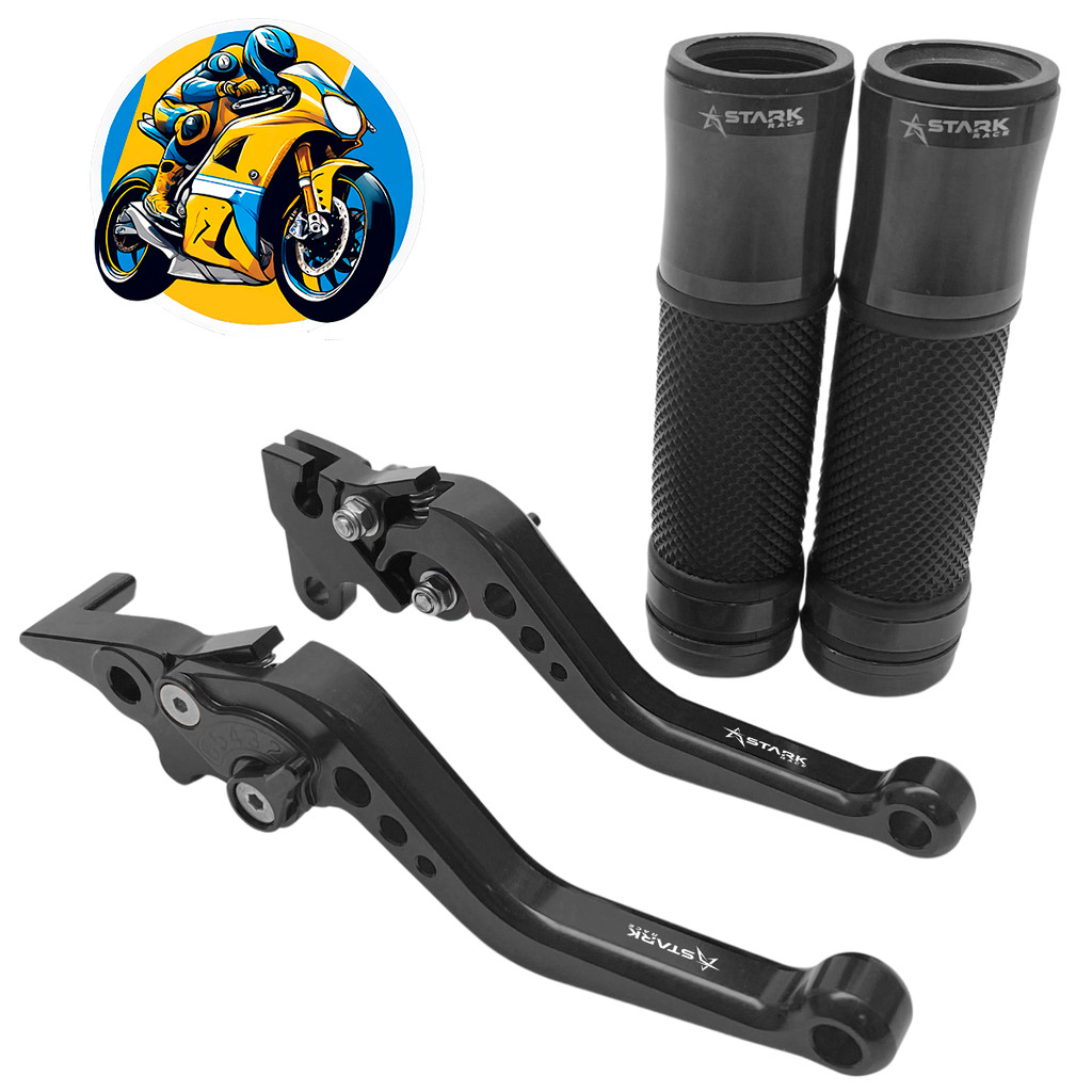 Kit Manete Manopla Esportivo Cb300r Cbx 200 Strada Cbx 250 Twister