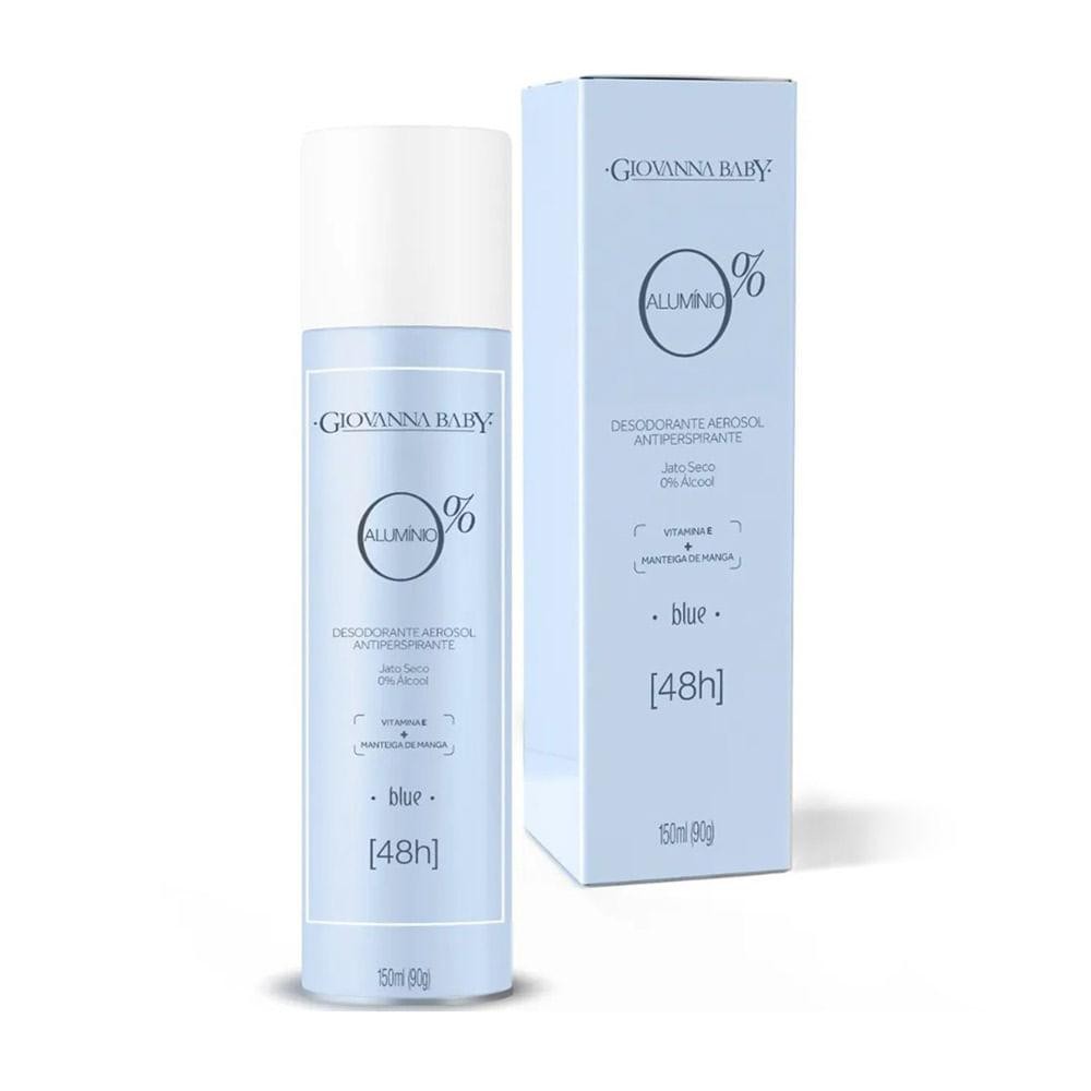 Desodorante Giovanna Baby 150Ml Aerossol Sem Alumínio Blue - Beauty