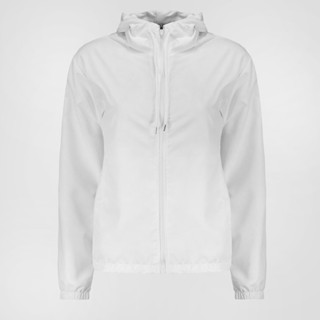 Jaqueta Selene Corta Vento com Capuz e Bolso Feminina Branca em Oferta na Shopee