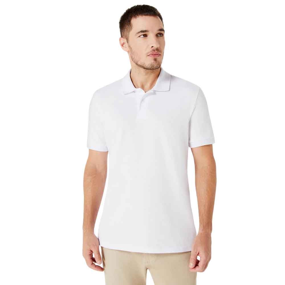 Camisa Polo Básica Masculina Hering Em Piquet Branco
