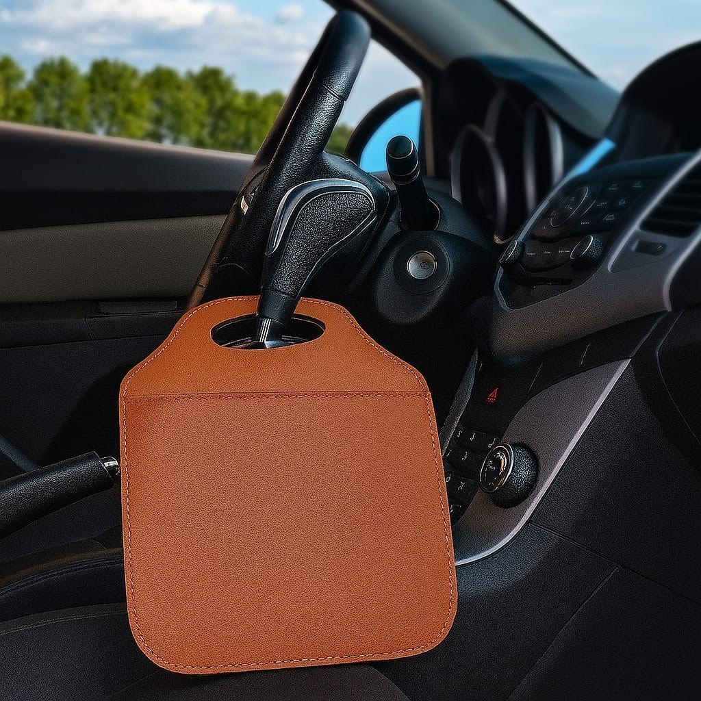 Kit 02 Lixeira Para Carro Universal Couro ecologico, Encaixe Câmbio, elegante. em Oferta na Shopee