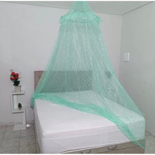 Mosquiteiro Teto Renda Grossa Resistente Casal/Box/Queen em Oferta na Shopee