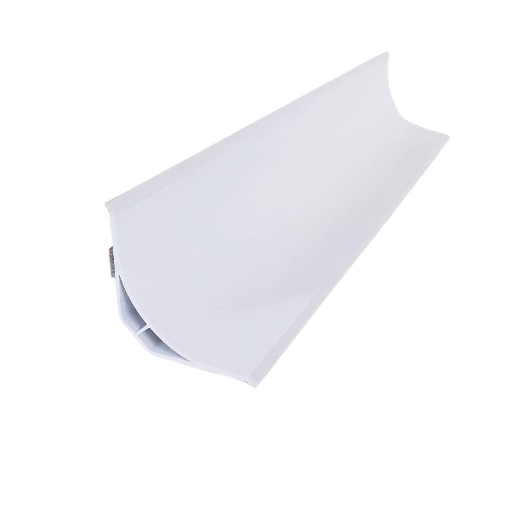 Cantoneira Arredondada 2,3m Profile Branco com Fita em Oferta na Shopee