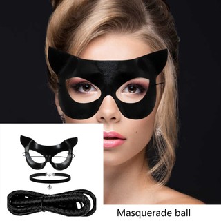 Quente Gatos Pretos Acessórios De Fantasia Mulher Traje Máscaras Sinos Gargantilha Colar Chicote Para Festa De Halloween