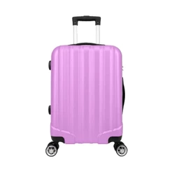 Mala De Bordo Abs 4 Rodas Action Fortt Rosa MAB02-RA