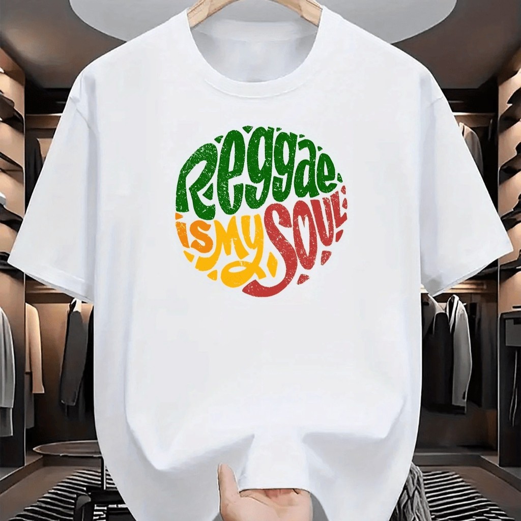 Camiseta Reggae é Minha Alma Camisa Blusa Unissex Masculino Feminino 100% Algodão Street wear Plus Size — imagem 2 de 2