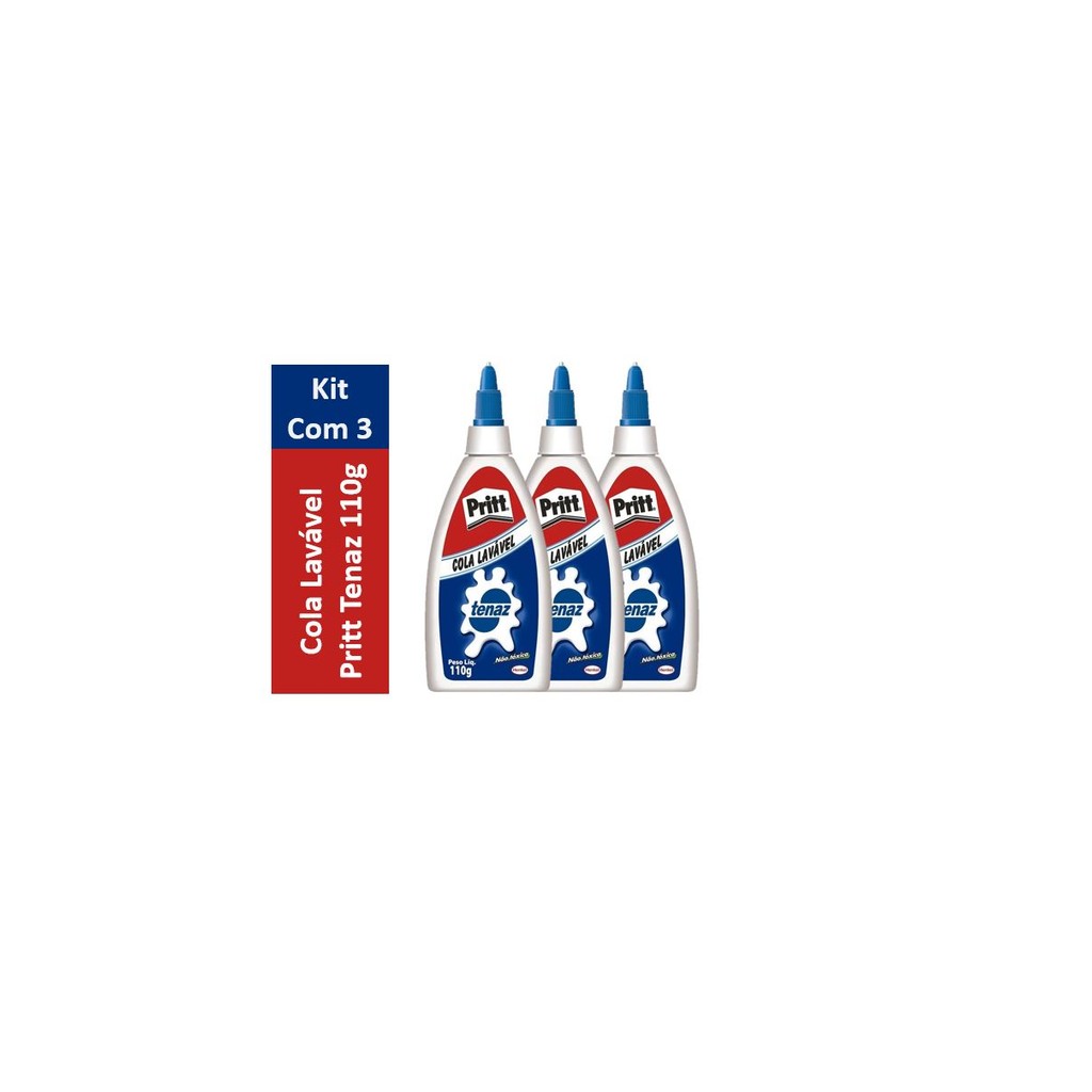 Kit com 3 - Cola Pritt Tenaz Laváel 110g