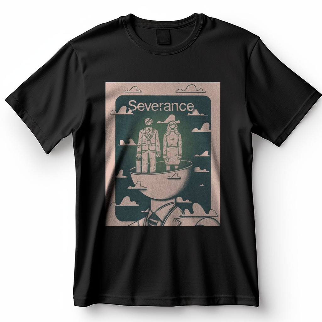 Camiseta Severance Arte Minimalista Lumon Apple TV Blusa Camisa 100% Algodão
