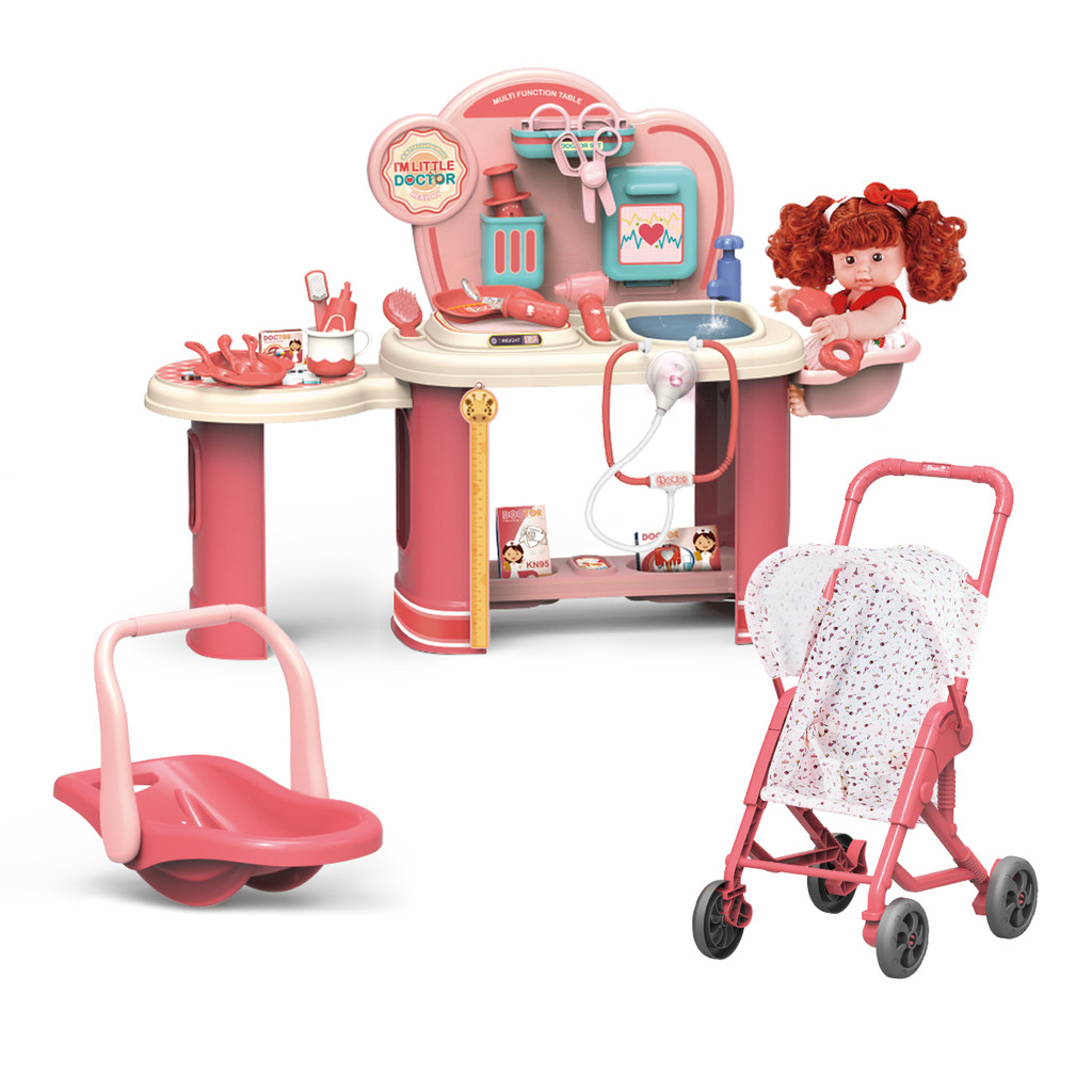 Bancada Infantil Doutora Com Carrinho e Boneca  Replay Kids em Oferta na Shopee