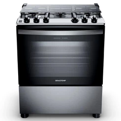 Fogão de Piso Brastemp de 05 Bocas com Turbo Chama e Grill Inox - BFS5GDR